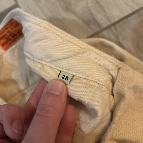 Imogene + Willie Military Trousers In Ivory Women’s Sz 26/32 Pockets Cotton - Picture 4 of 14